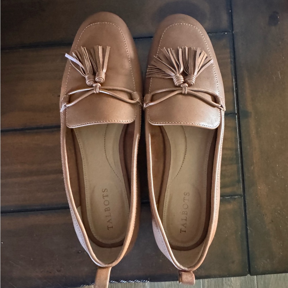 Talbots Women's Brown Tassel Loafers